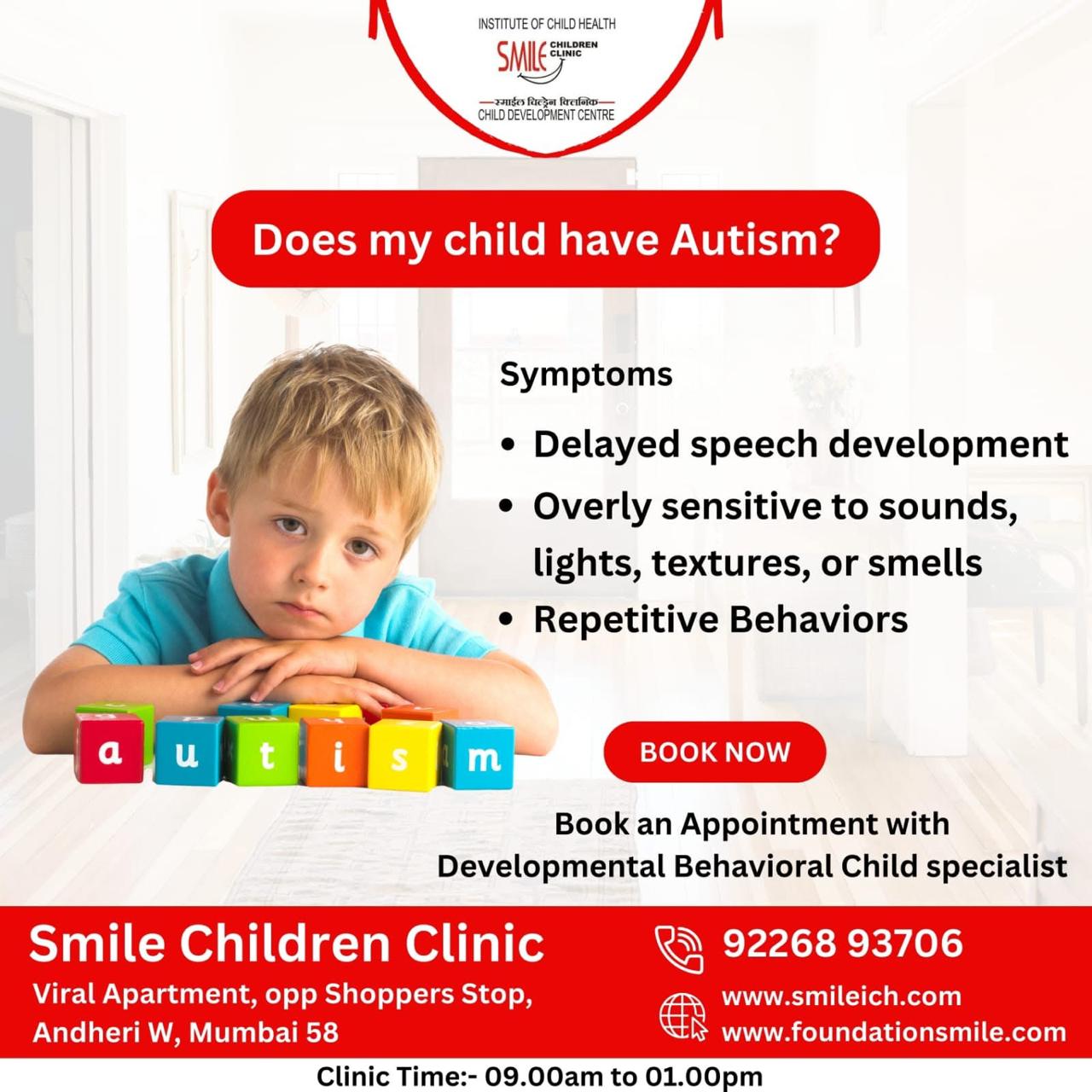 Autism Spectrum Disorder In Children in Andheri Juhu, Vile parle Mumbai Autism Spectrum Disorder In Children in Jogeshwari, Andheri Mumbai